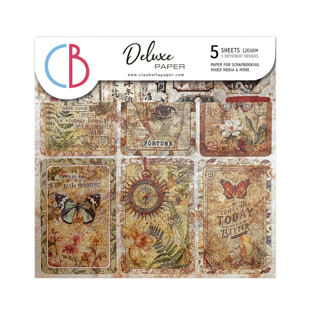Deluxe Cabinet Of Curiosities Paper Pearl-Copper  6"X6" 5/Pkg 1