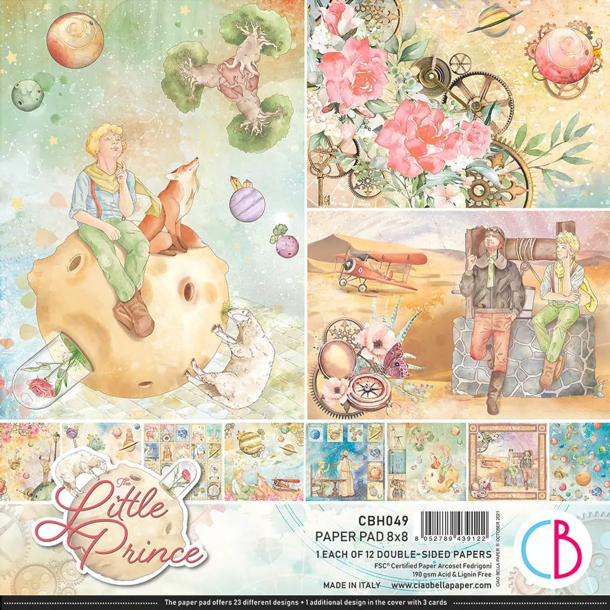 Ciao Bella The Little Prince Paper Pad 8"X8" 12/Pkg 1