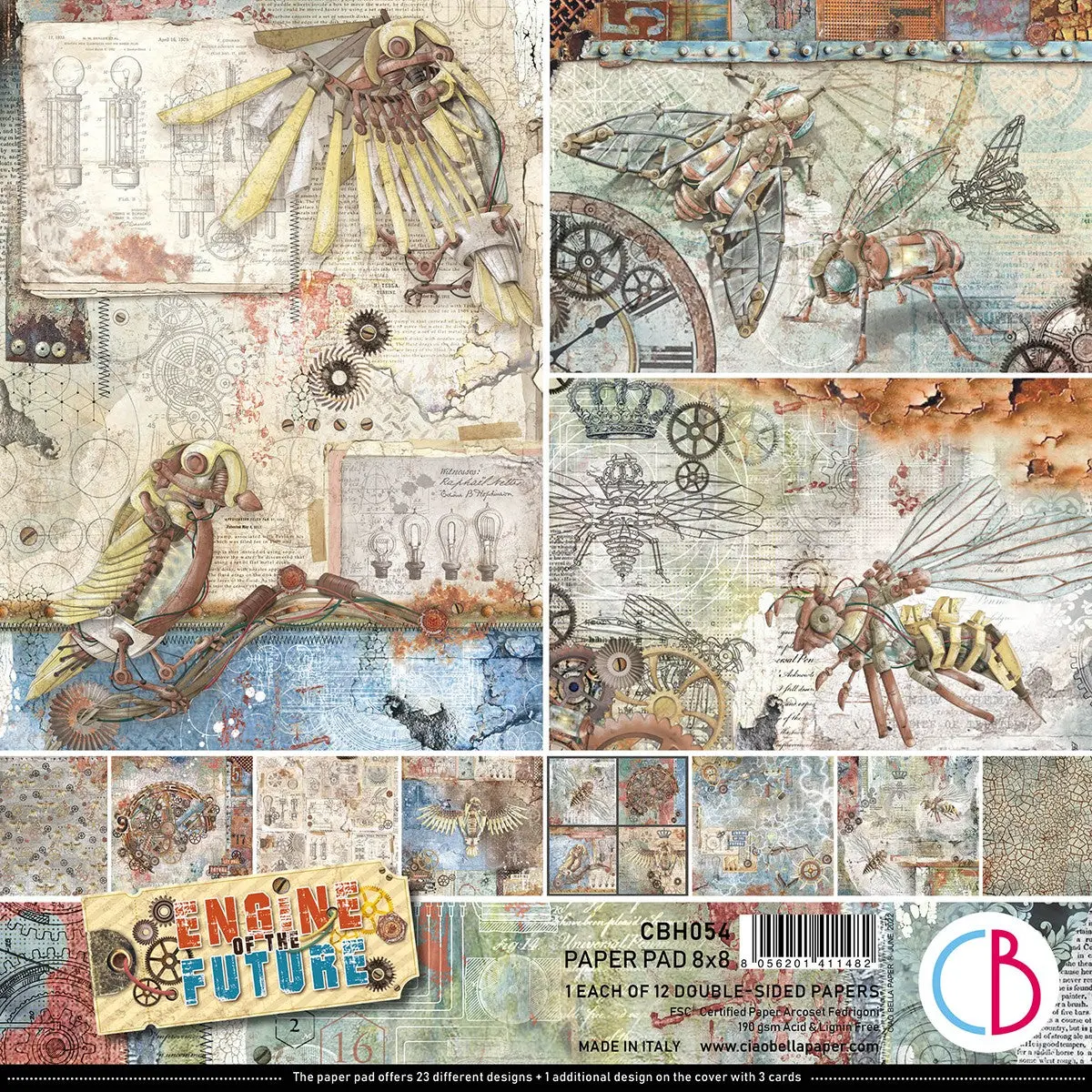 Ciao Bella Engine Of The Future Pad 8X8 12/Pkg 1