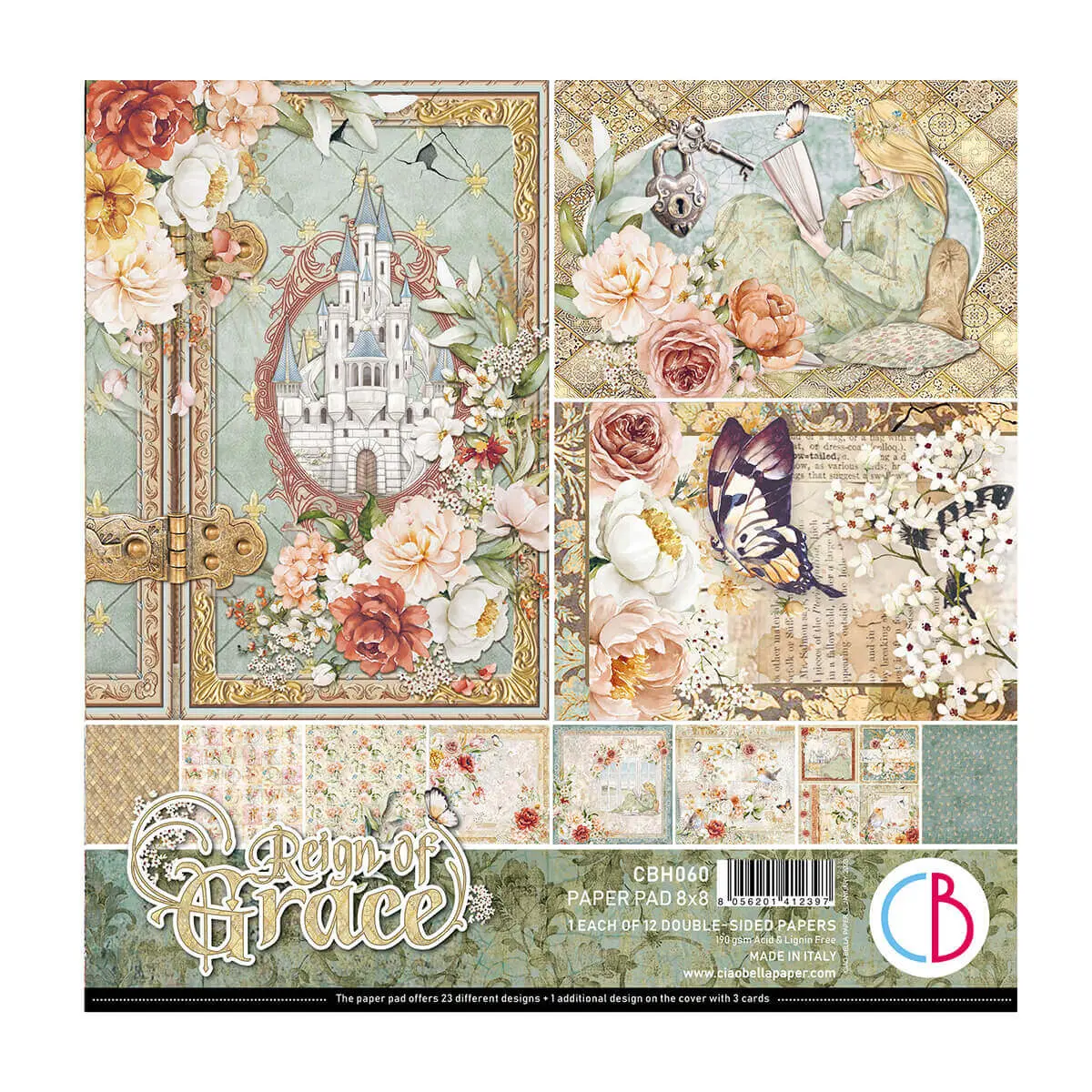 Reign Of Grace Pad 8X8 12/Pkg 1
