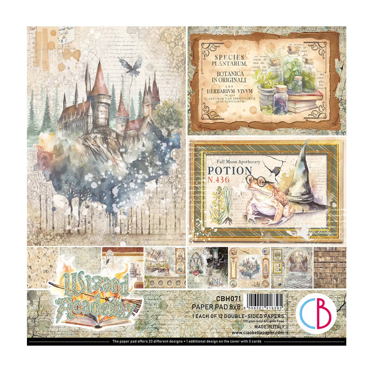 Wizard Academy Paper Pad 8"X8" 12/Pkg 1