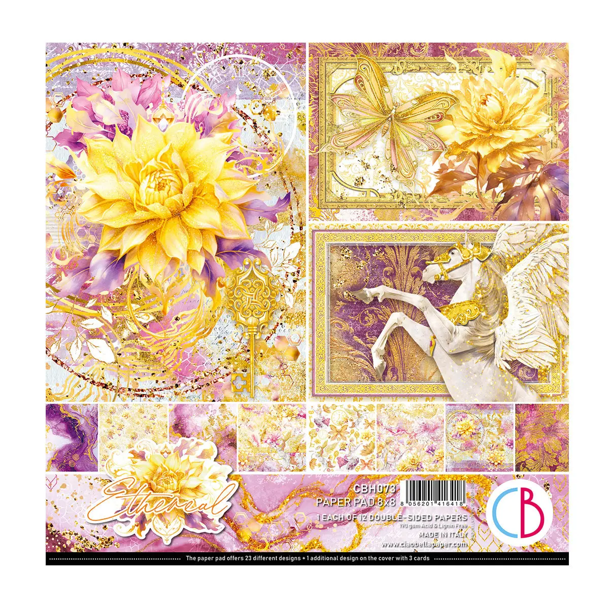 Ethereal Paper Pad 8"X8" 12/Pkg 1