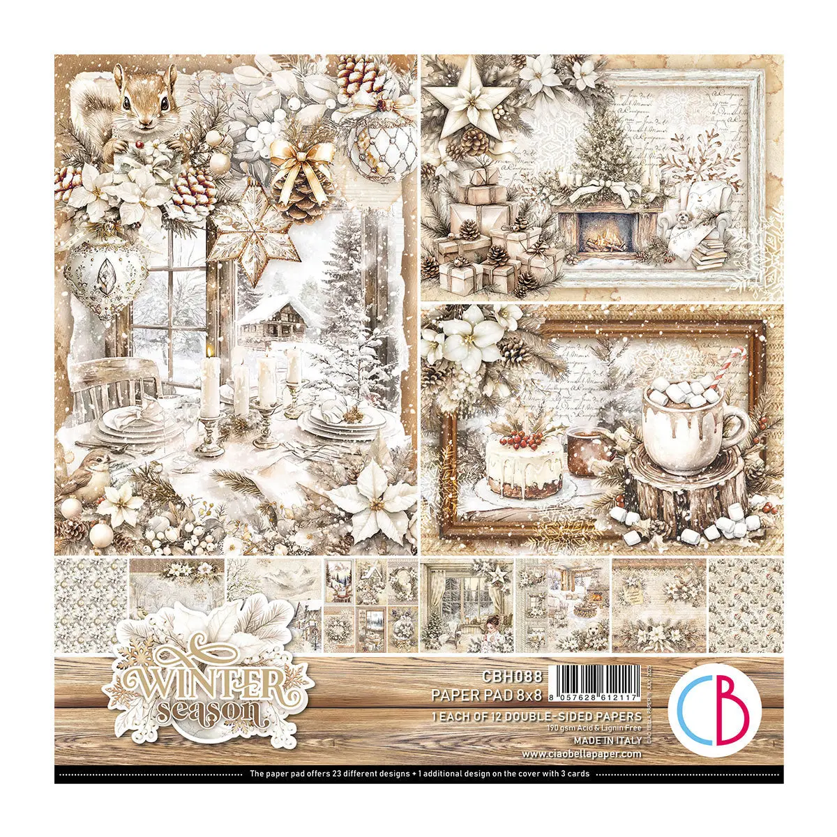 Winter Season Pad 8"X8" 12/Pkg 1
