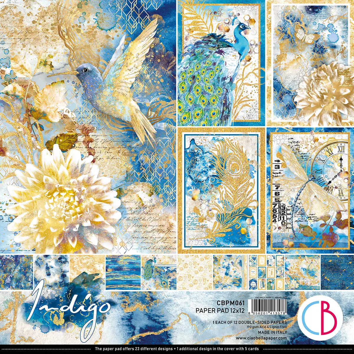 Indigo Pad 12X12 12/Pkg 1