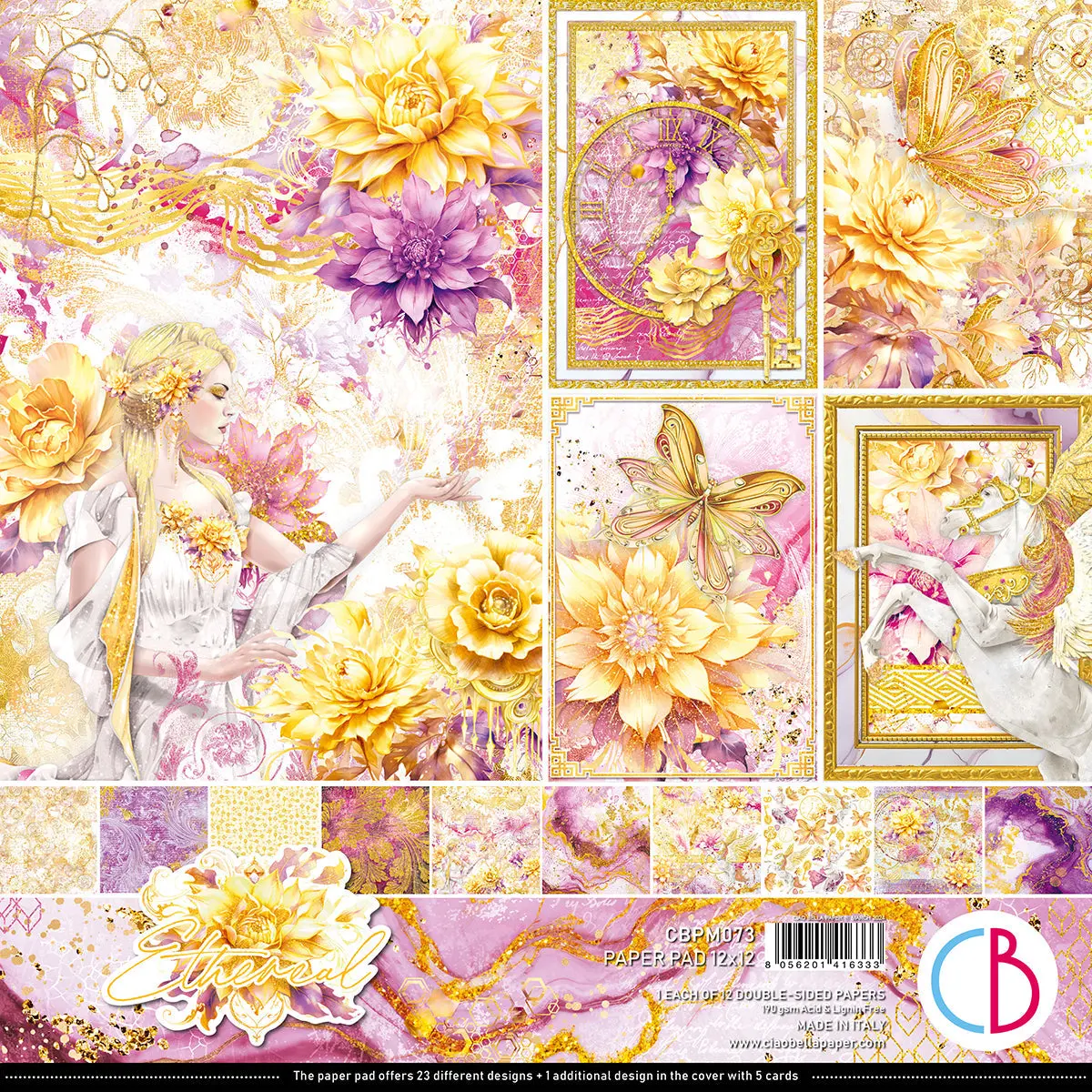 Ethereal Paper Pad 12"X12" 12/Pkg 1