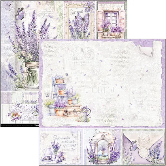 Morning In Provence Paper Pad 12"X12" 12/Pkg 2