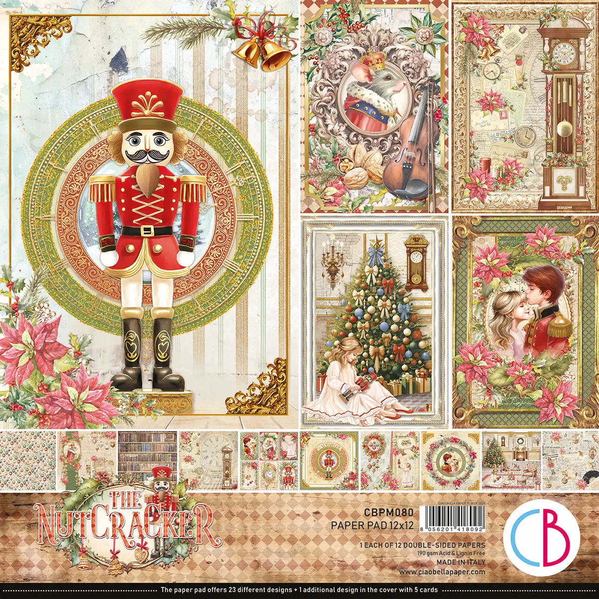The Nutcracker Paper Pad 12"X12" 12/Pkg 1