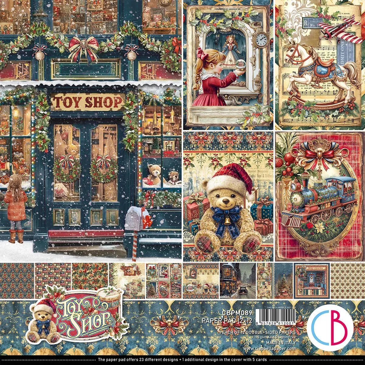Toy Shop Paper Pad 12"X12" 12/Pkg 1