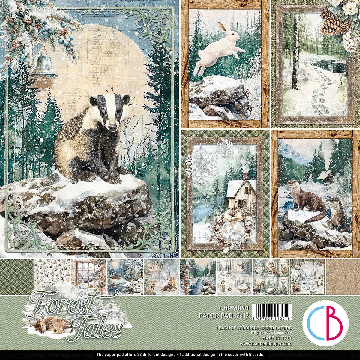 Forest Tales Paper Pad 12"X12" 12/Pkg 1