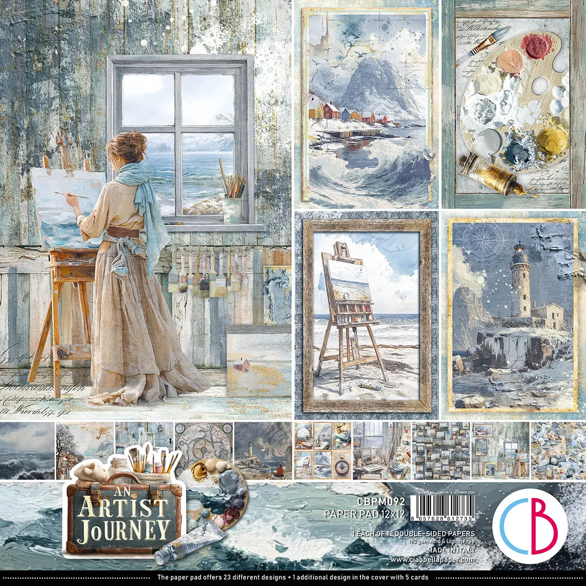 An Artist Journey Paper Pad 12"X12" 12/Pkg 1