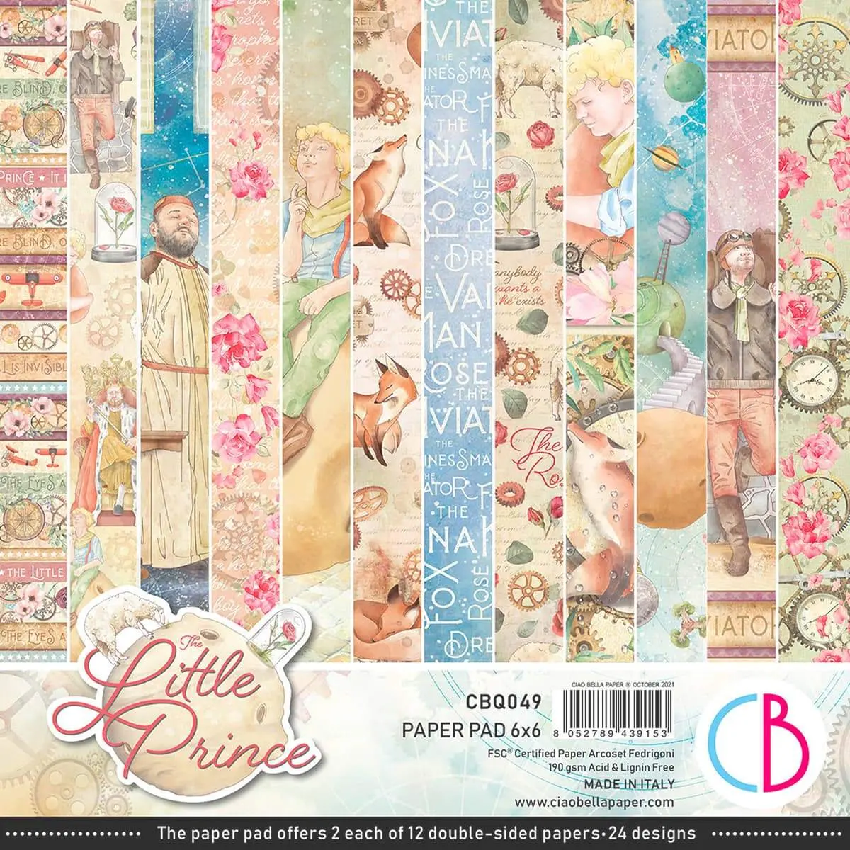 Ciao Bella The Little Prince Paper Pad 6"X6" 24/Pkg 1