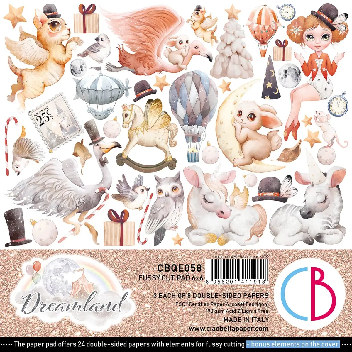 Dreamland Fussy Cut Pad 6X6 24/Pkg 1