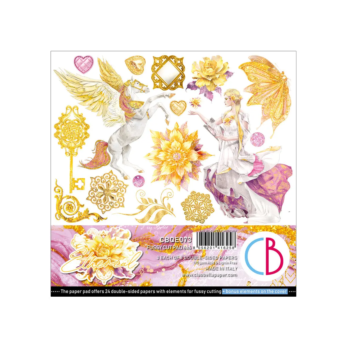 Ethereal Fussy Cut Pad 6"X6" 24/Pkg 1