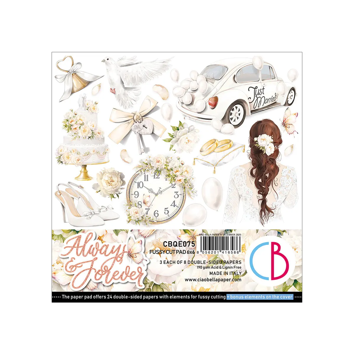 Always & Forever Fussy Cut Pad 6"X6" 24/Pkg 1