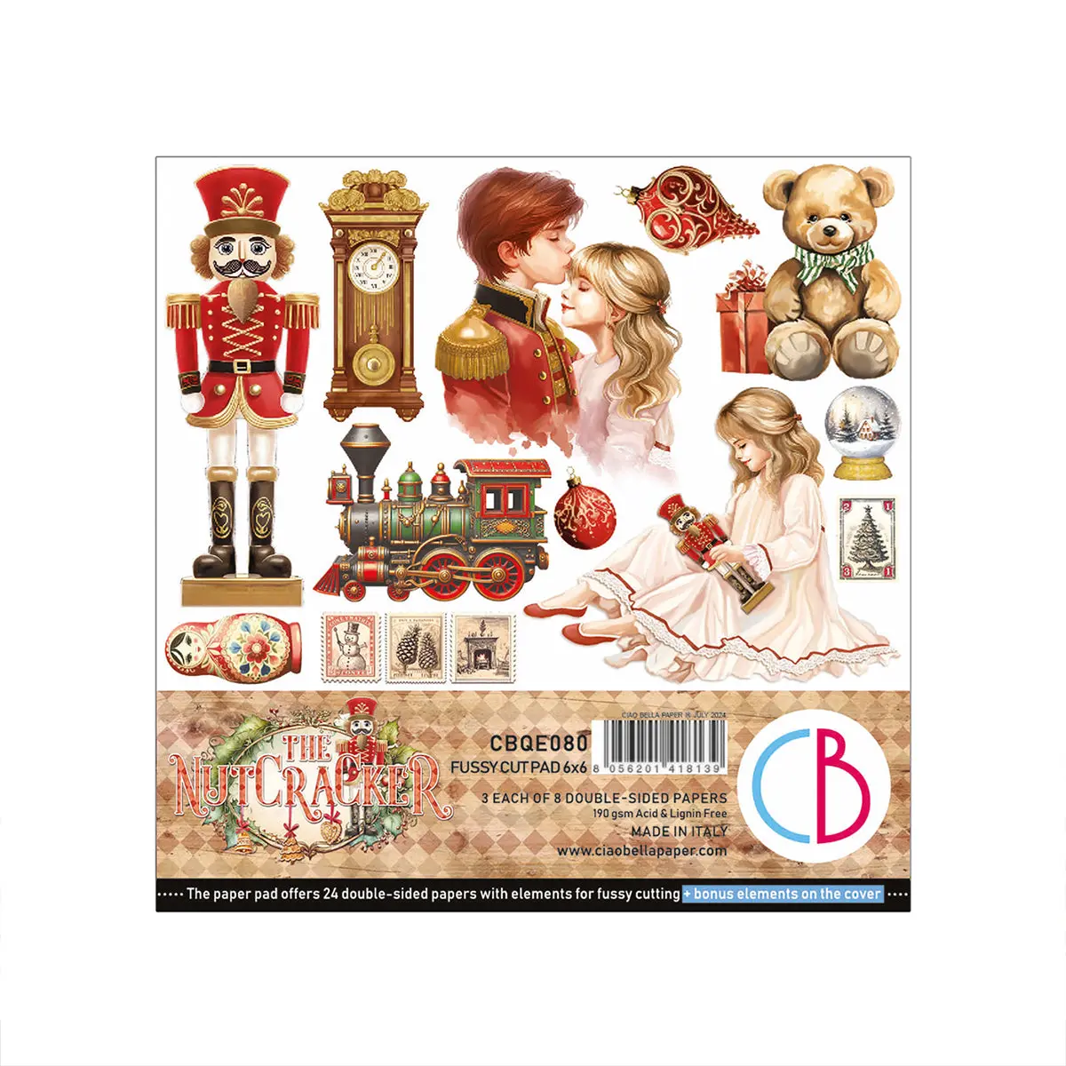 The Nutcracker Fussy Cut Pad 6"X6" 24/Pkg 1