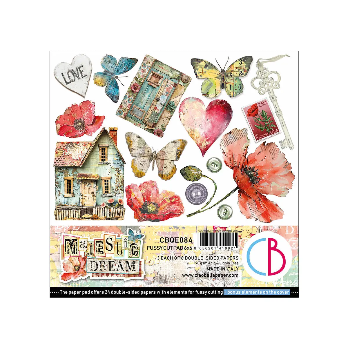 Majestic Dream Fussy Cut Pad 6"X6" 24/Pkg 1