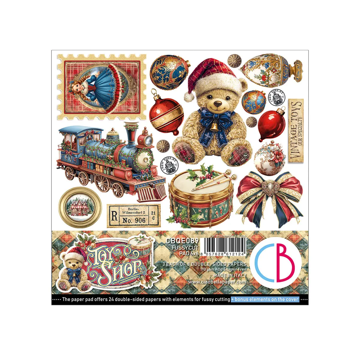 Toy Shop Fussy Cut Pad 6"X6" 24/Pkg 1