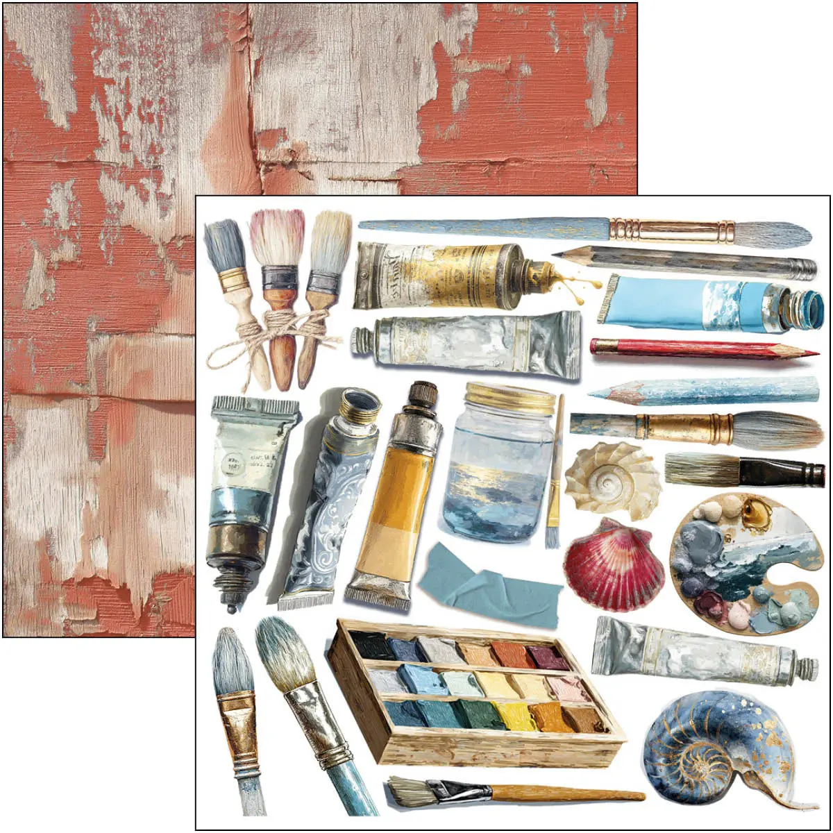 An Artist Journey Fussy Cut Pad 6"X6" 24/Pkg 2
