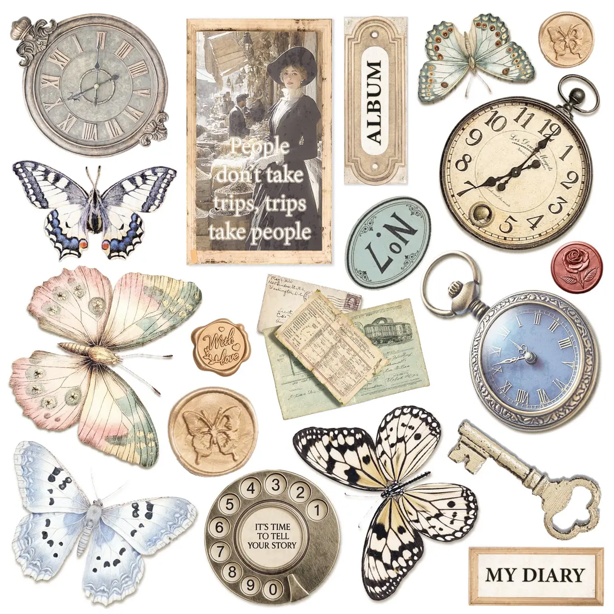Eastern Journey Fussy Cut Pad 6"X6" 24/Pkg 2