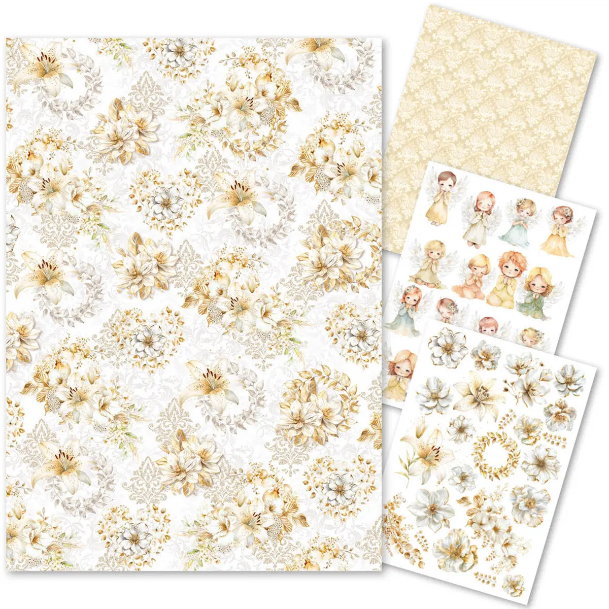 Rice Paper A4 Mixed 4/Pkg Blessing Day 1