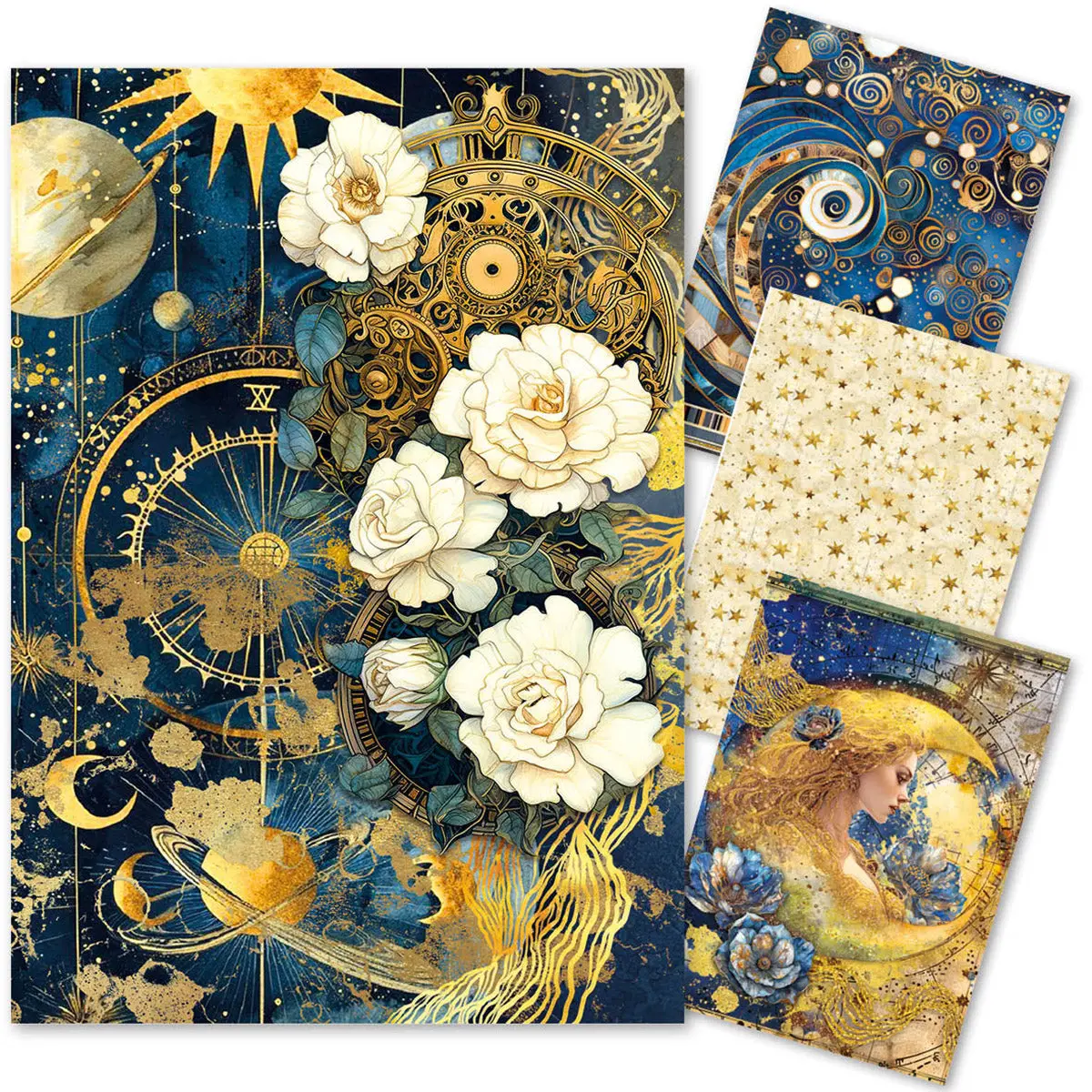 Rice Paper A4 Mixed 4/Pkg Celestial 1
