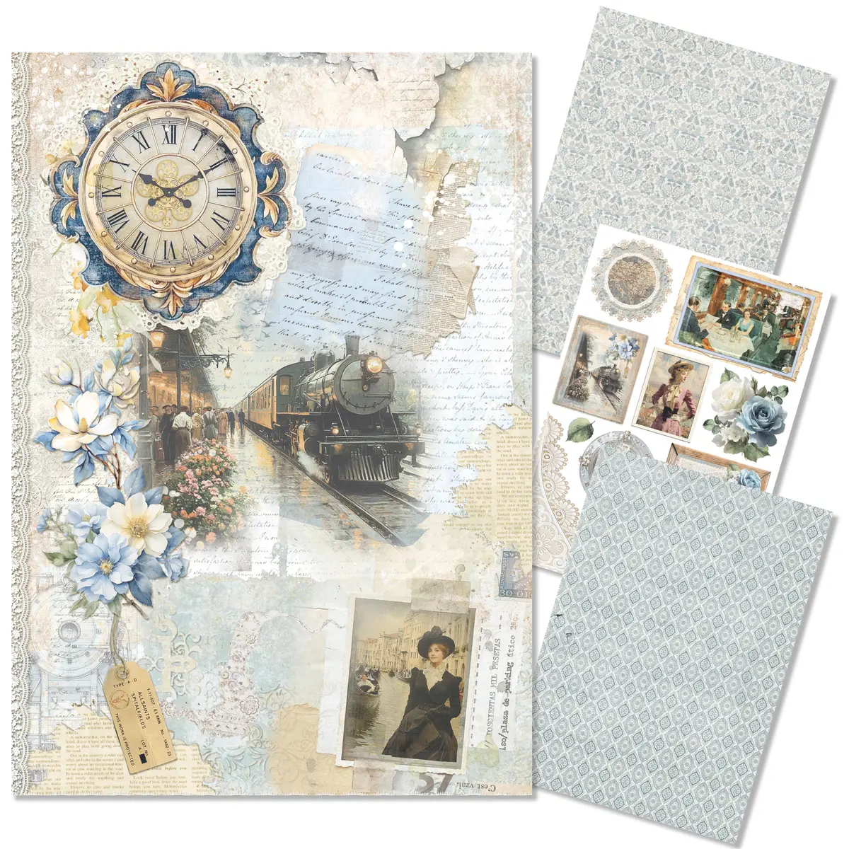 Rice Paper A4 Mixed 4/Pkg Eastern Journey 1
