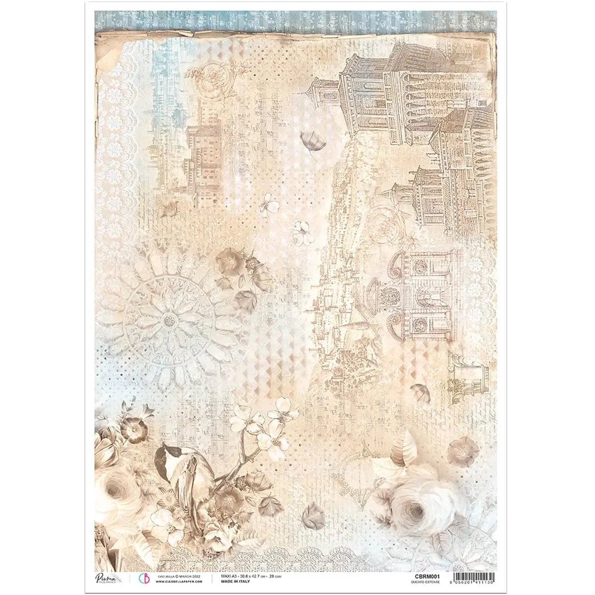 Ciao Bella Rice Paper A3 Ducato Estense - 3 Sheets 1