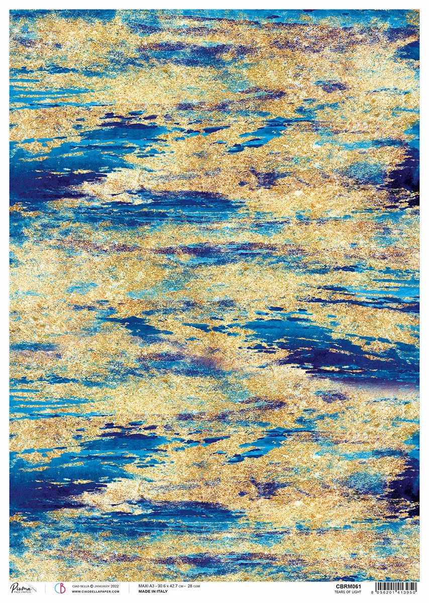 Rice Paper A3 Piuma Tears Of Light - 3 Sheets 1