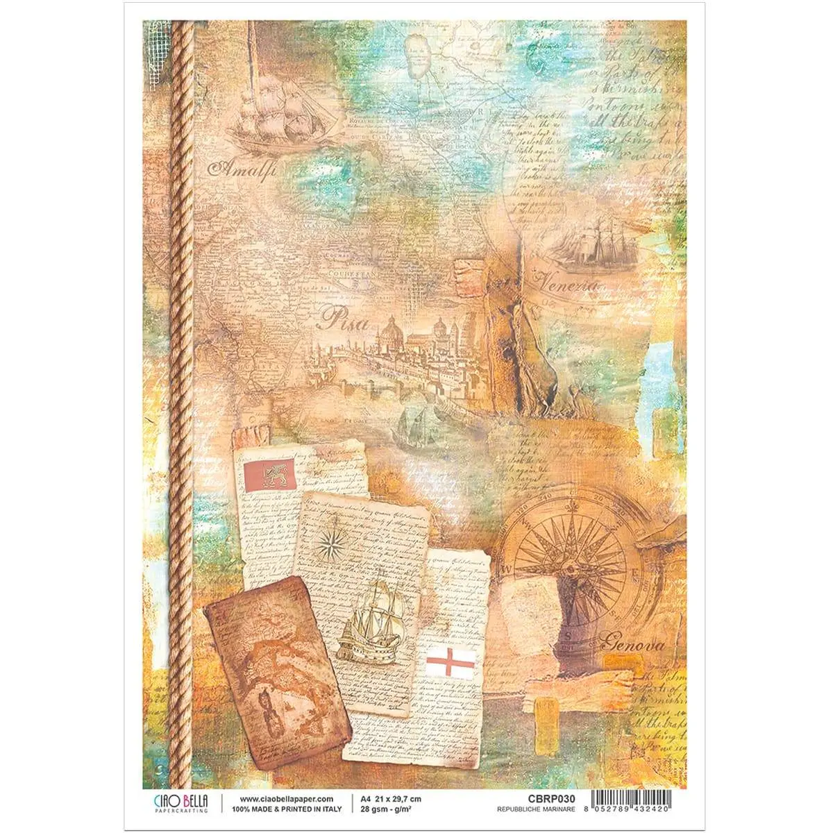 Ciao Bella Rice Paper A4 Repubbiche Marinare 1