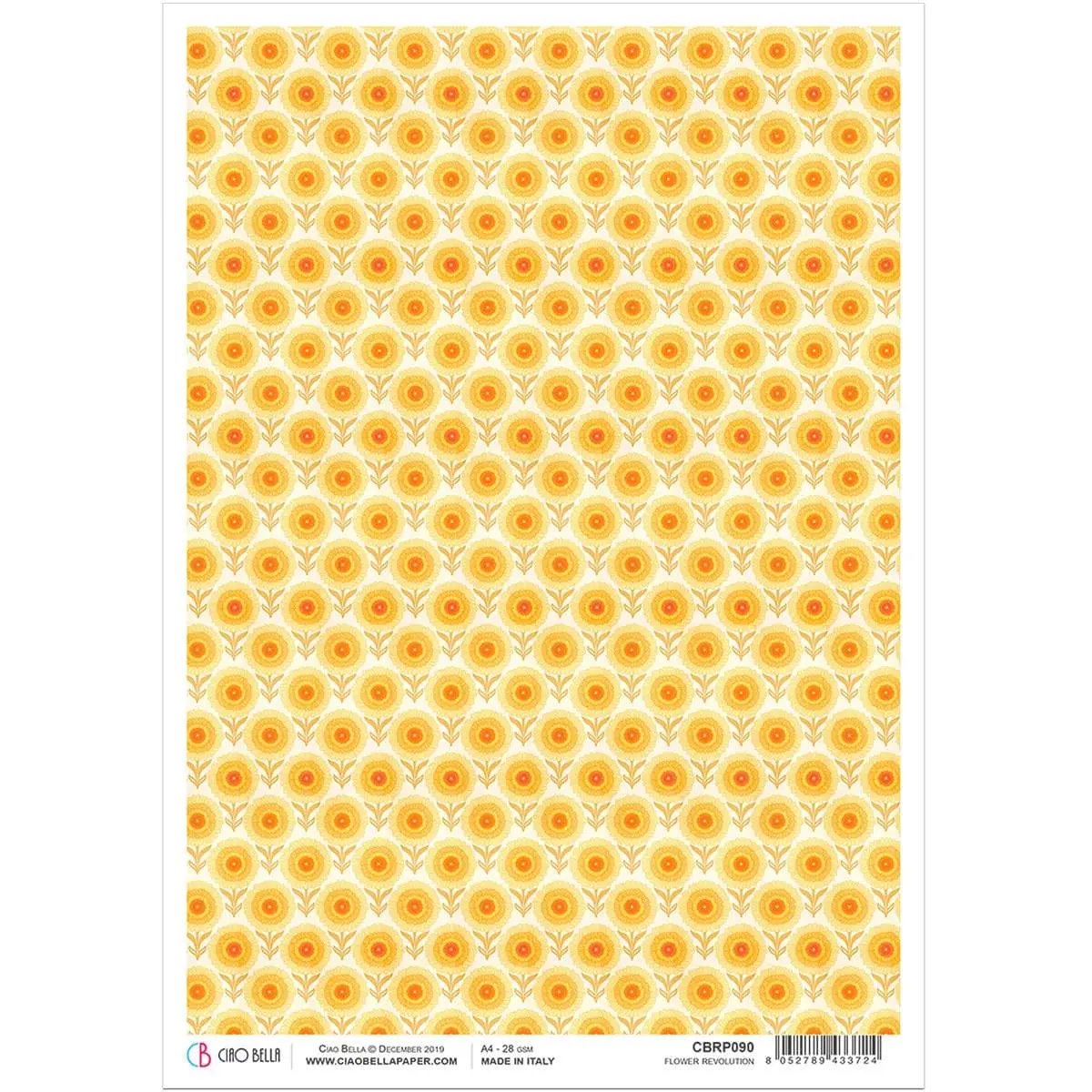 Ciao Bella Rice Paper A4 Flower Revolution 1
