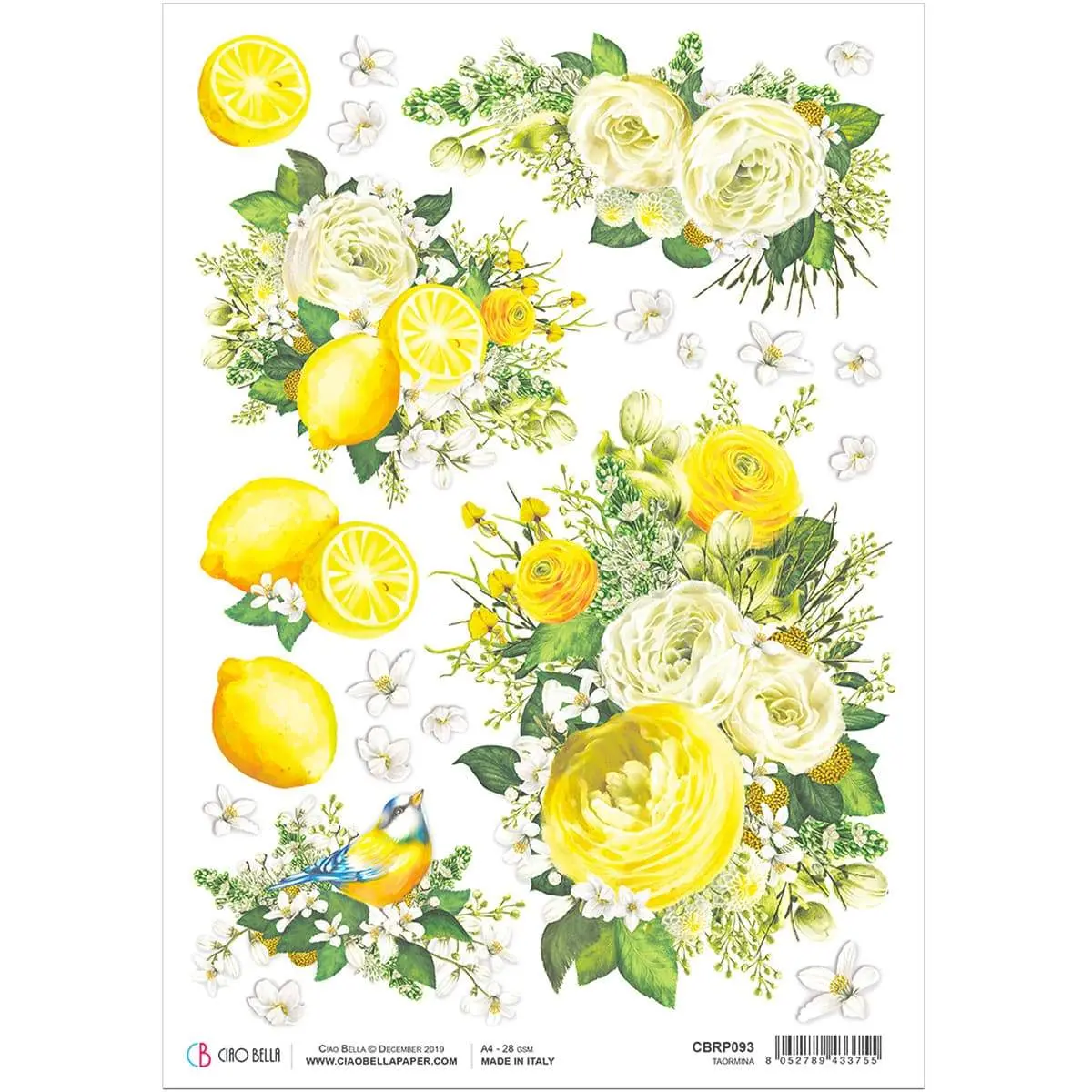 Ciao Bella Rice Paper A4 Taormina 1