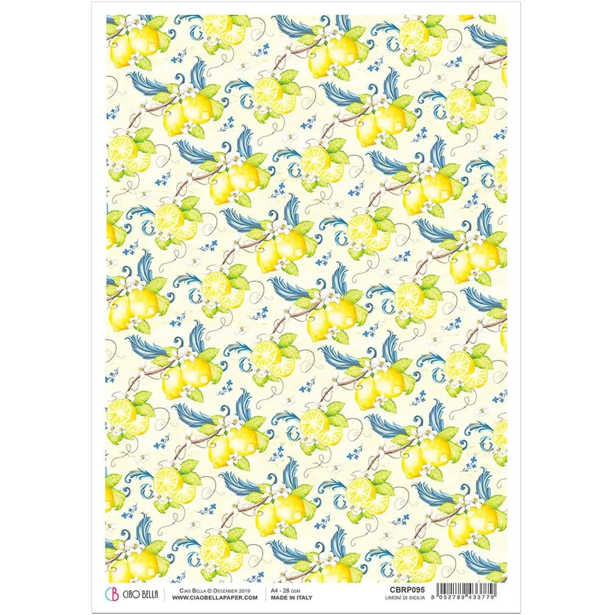 Ciao Bella Rice Paper A4 Limoni Di Sicilia 1