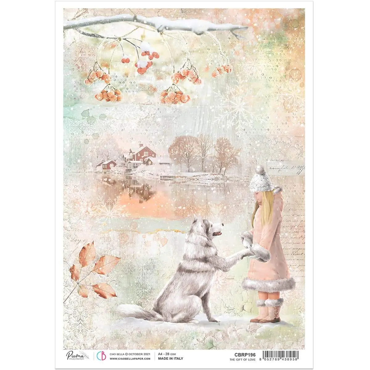 Ciao Bella Rice Paper A4 The Gift Of Love 1