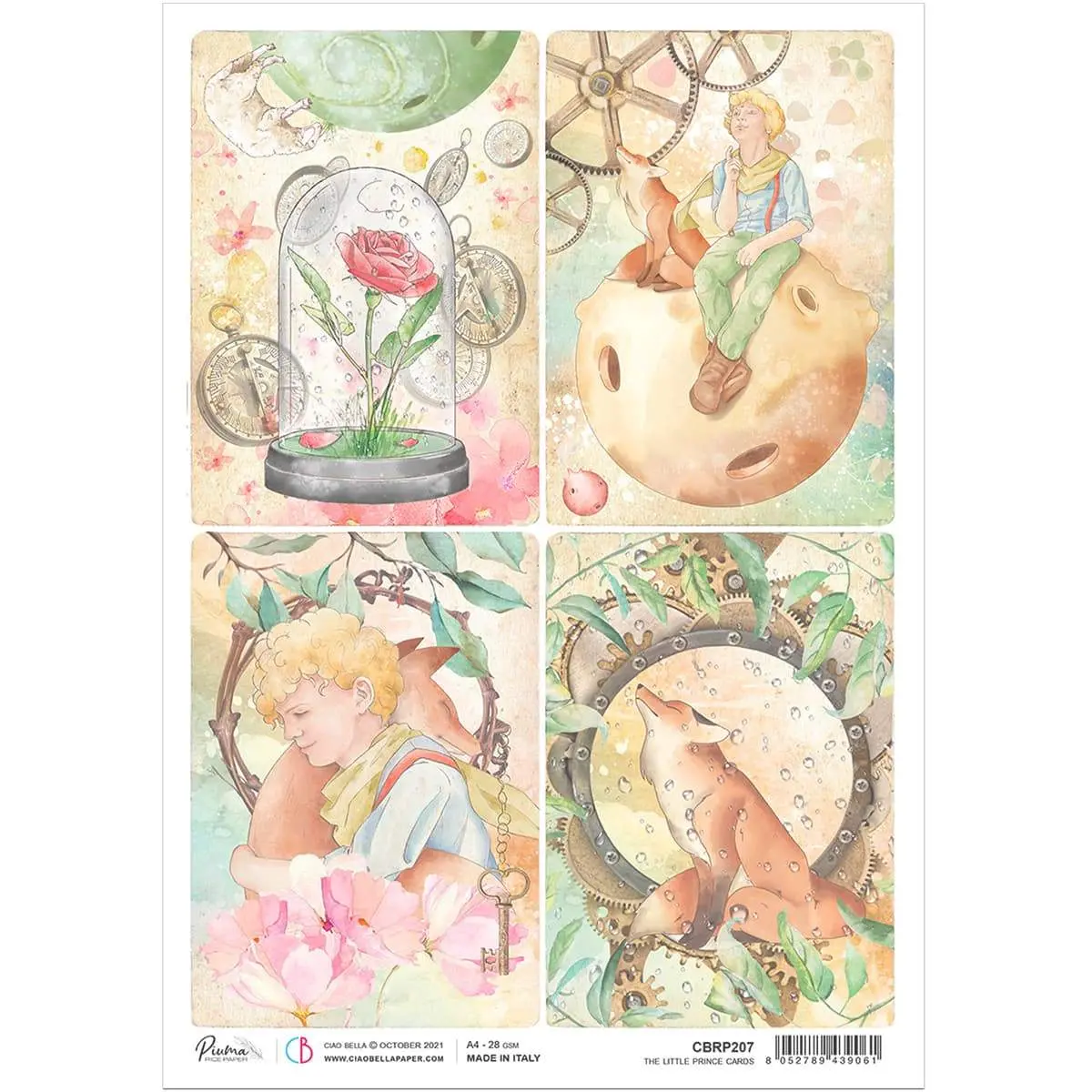Ciao Bella Rice Paper A4 The Little Prince Cards 1