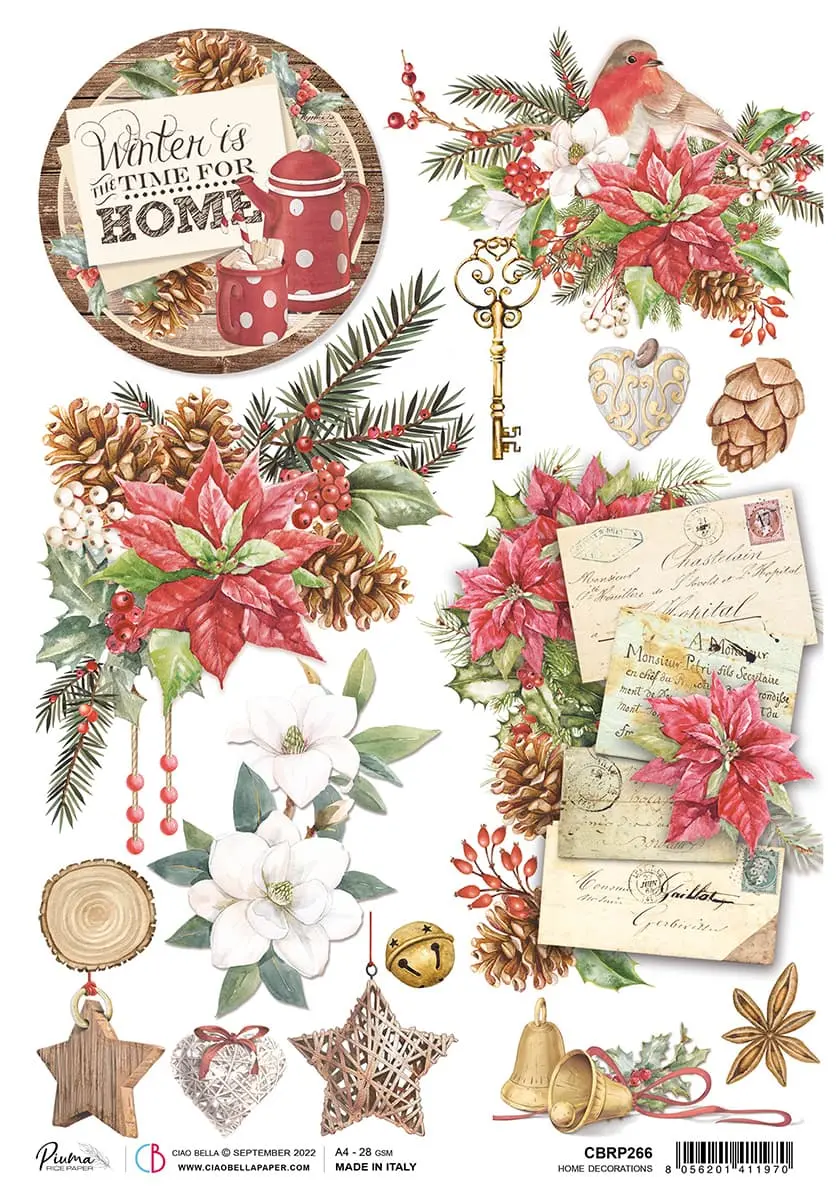 Rice Paper A4 Piuma Home Decorations - 5 Sheets 1