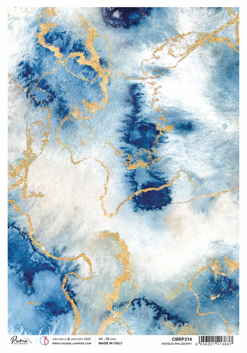 Rice Paper A4 Piuma  Kintsugi Philosophy - 5 Sheets 1