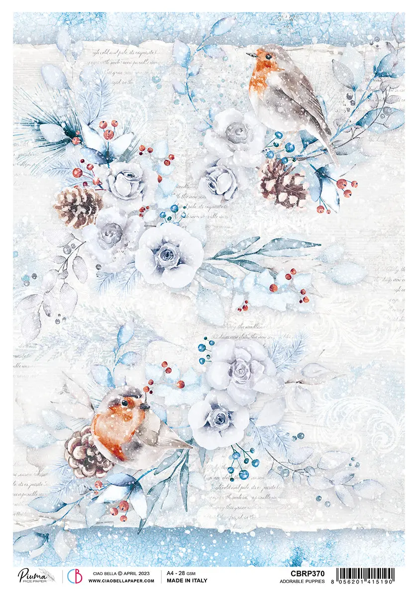 Ciao Bella Rice Paper A4 Piuma Magic White - 5 Sheets 1