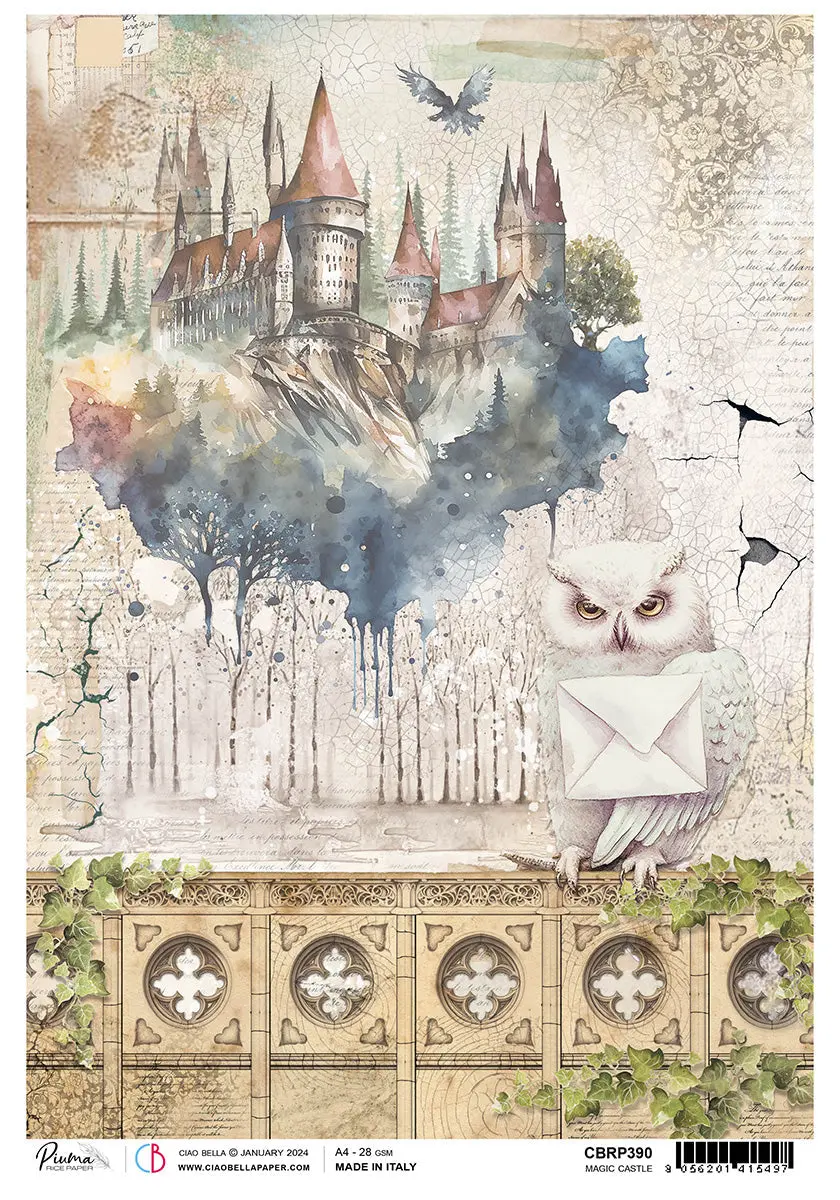 Rice Paper A4 Piuma Magic Castle - 5 Sheets 1