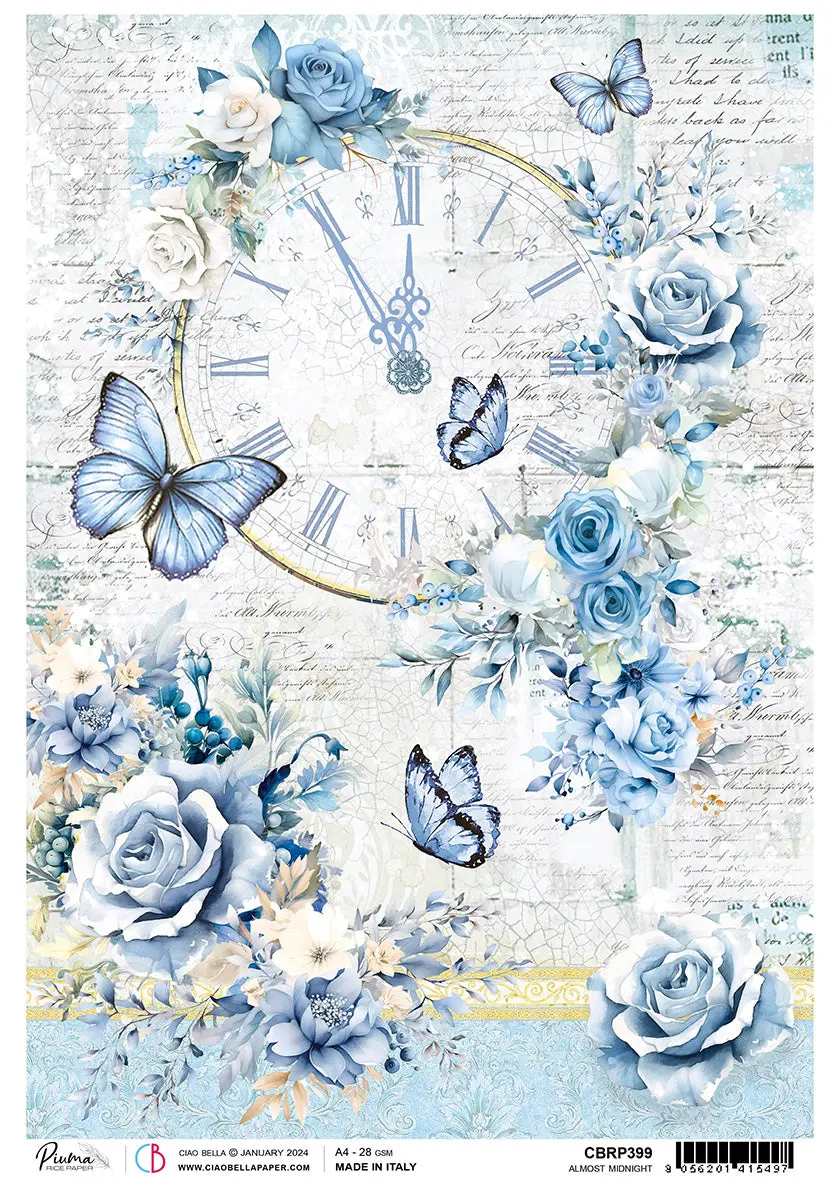 Rice Paper A4 Piuma Almost Midnight - 5 Sheets 1