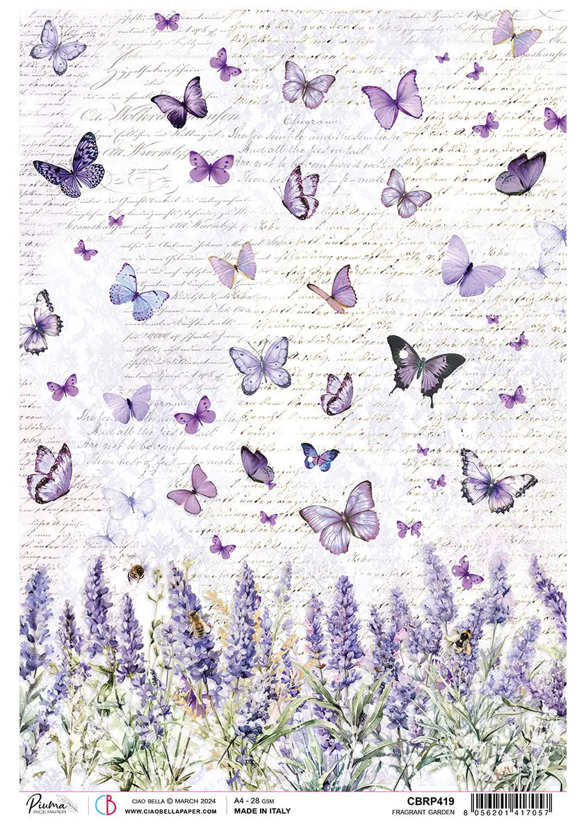 Rice Paper A4 Piuma Fragrant Garden - 5 Sheets 1