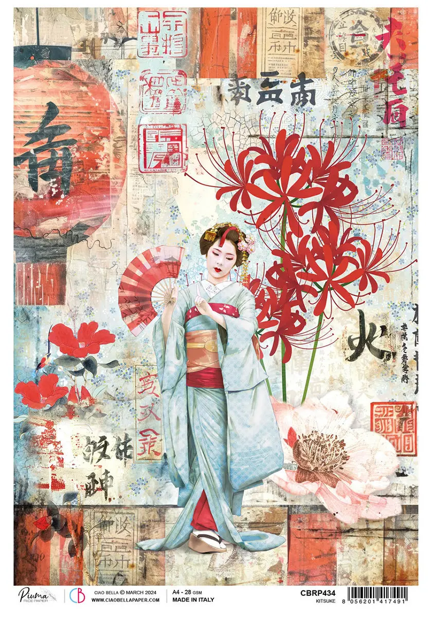Rice Paper A4 Kitsuke - 5 Sheets 1