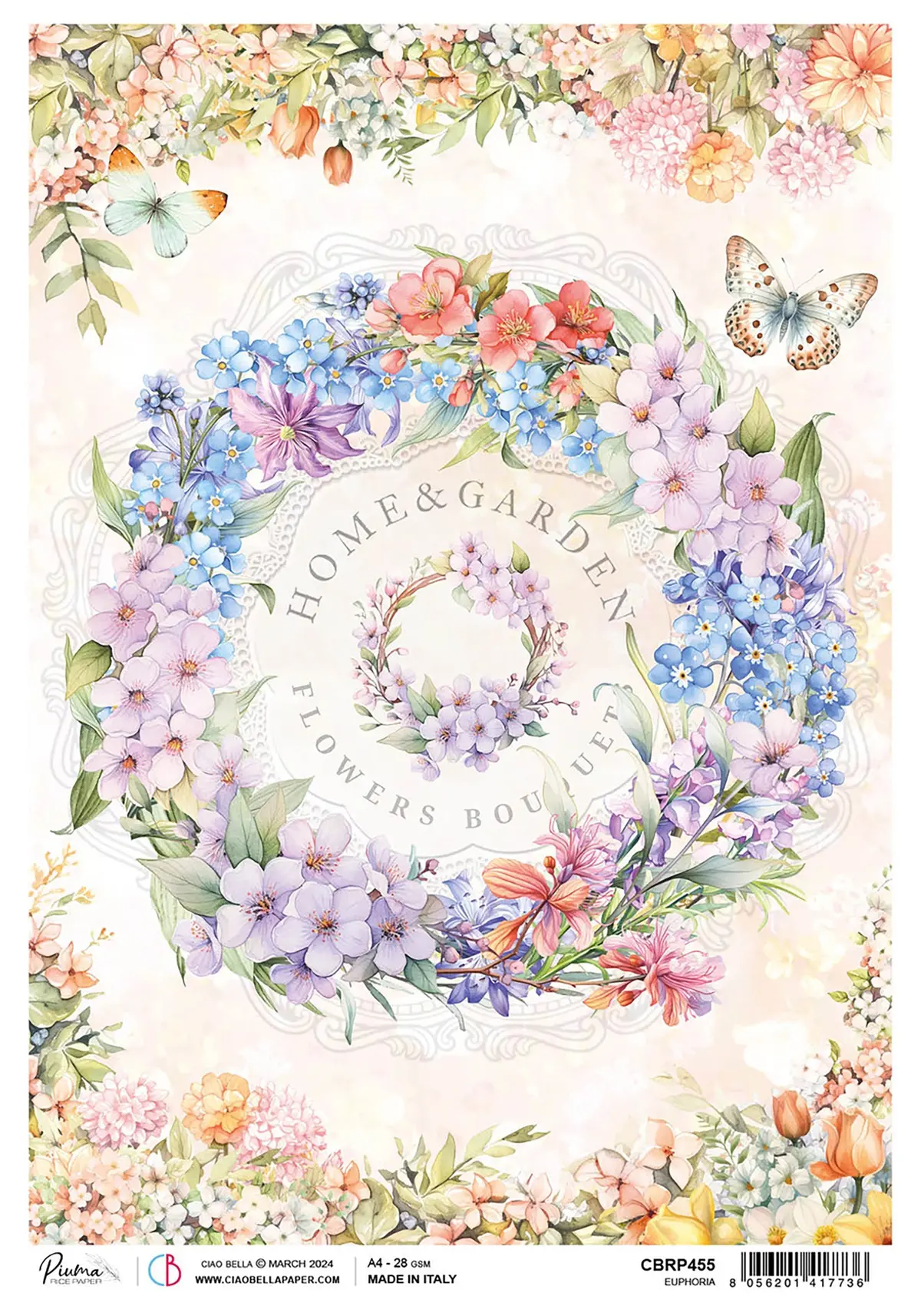 Rice Paper A4 Euphoria - 5 Sheets 1