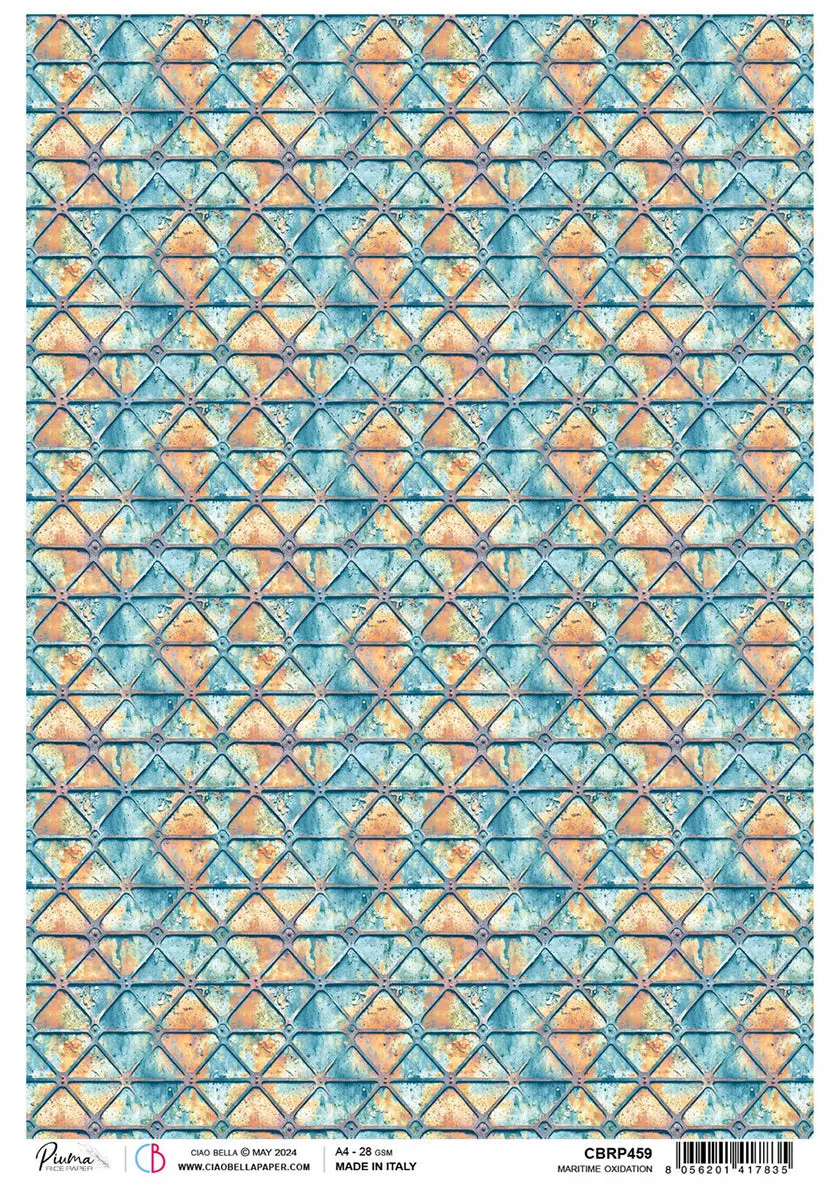 Rice Paper A4 Maritime Oxidation - 5 Sheets 1
