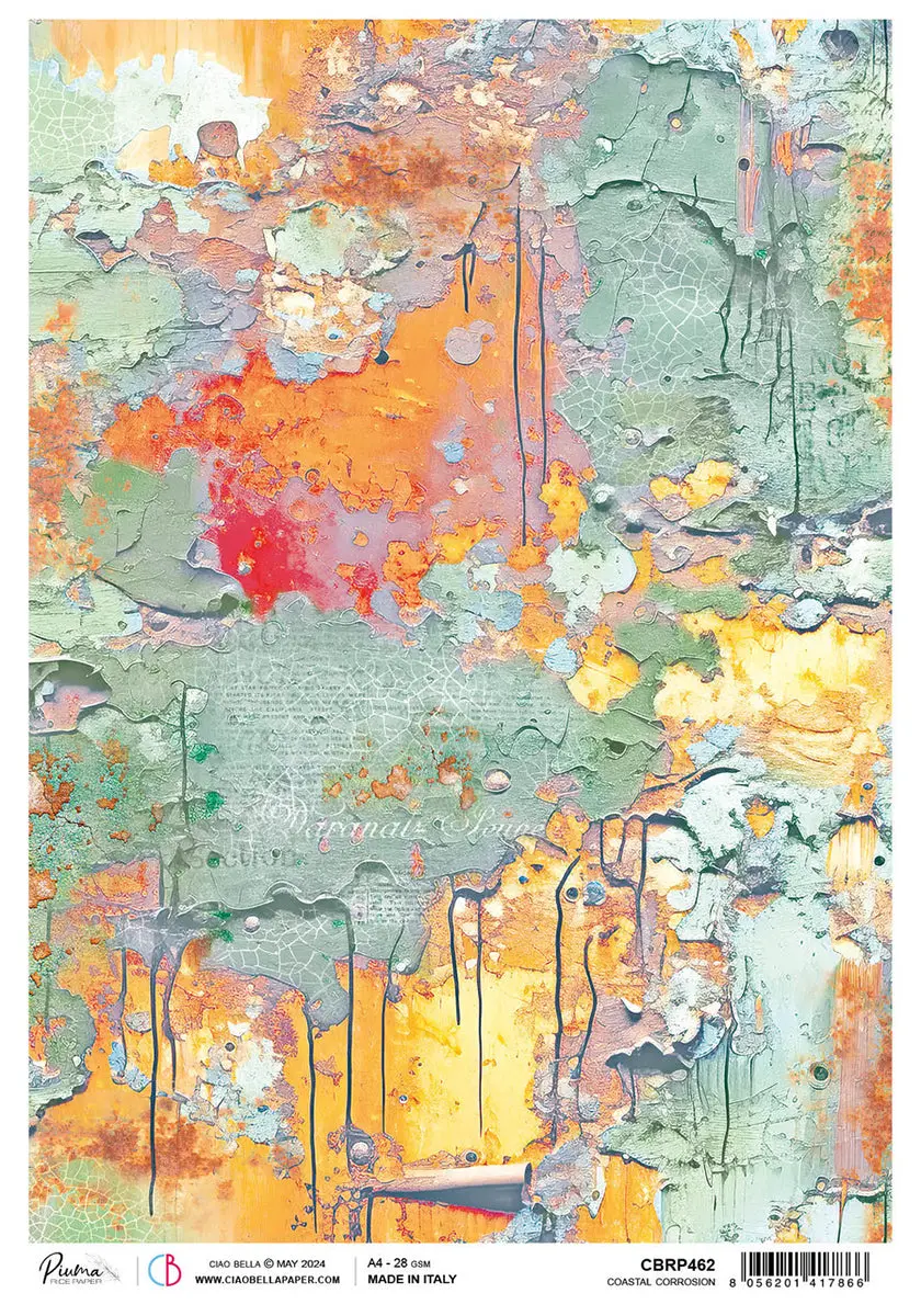 Rice Paper A4 Coastal Corrosion - 5 Sheets 1
