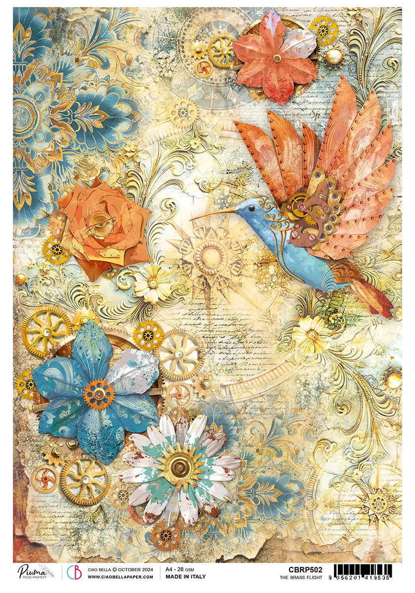 Rice Paper A4 The Brass Flight (5 Sheets) 1