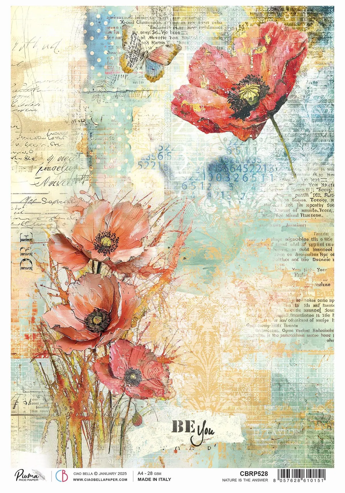 Rice Paper A4 Nature Is The Answer - 5 Sheets 1