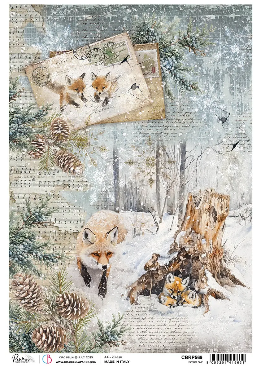 Rice Paper A4 Foxglow - 5 Sheets 1