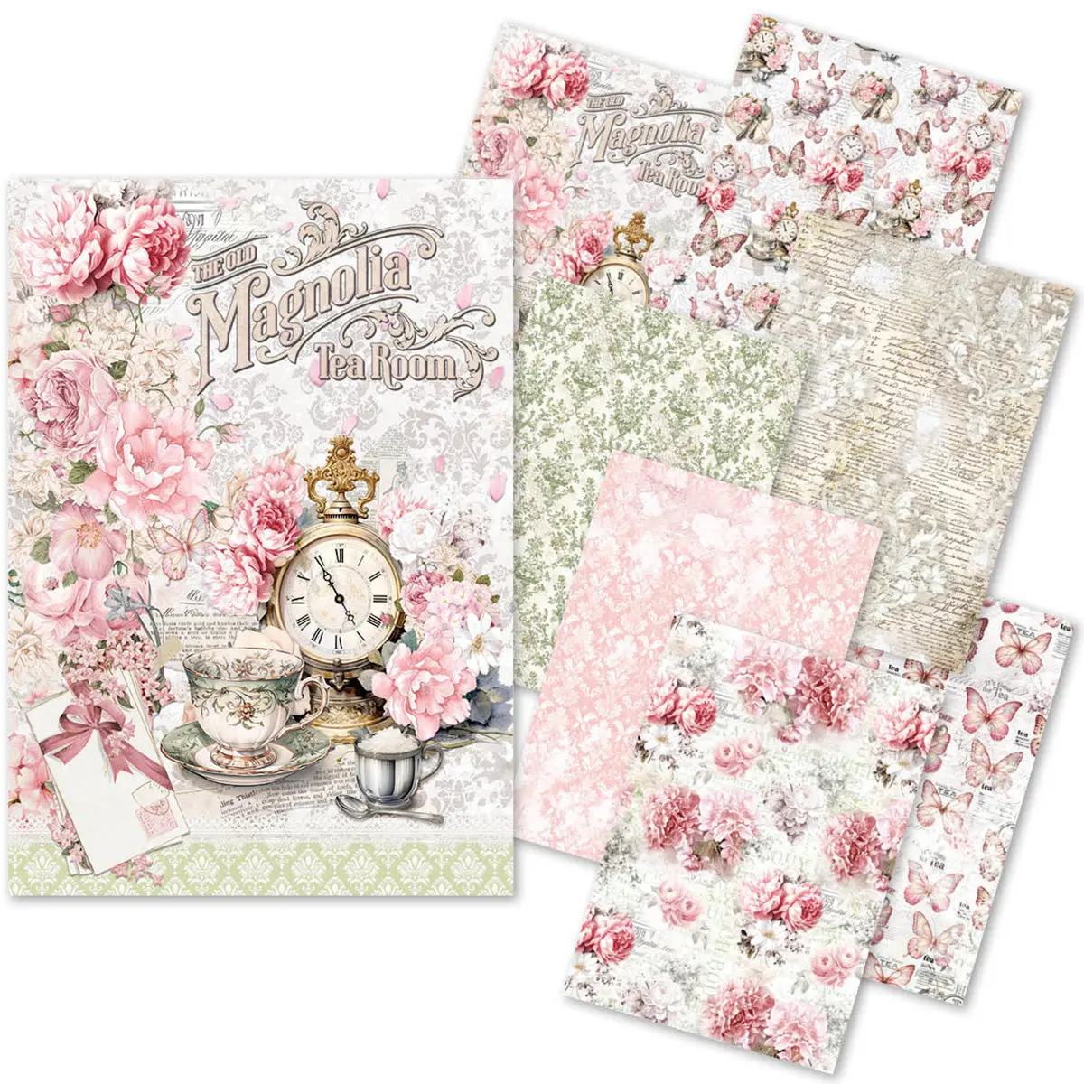 Rice Paper A5 Mixed 8/Pkg Timeless Moments 1