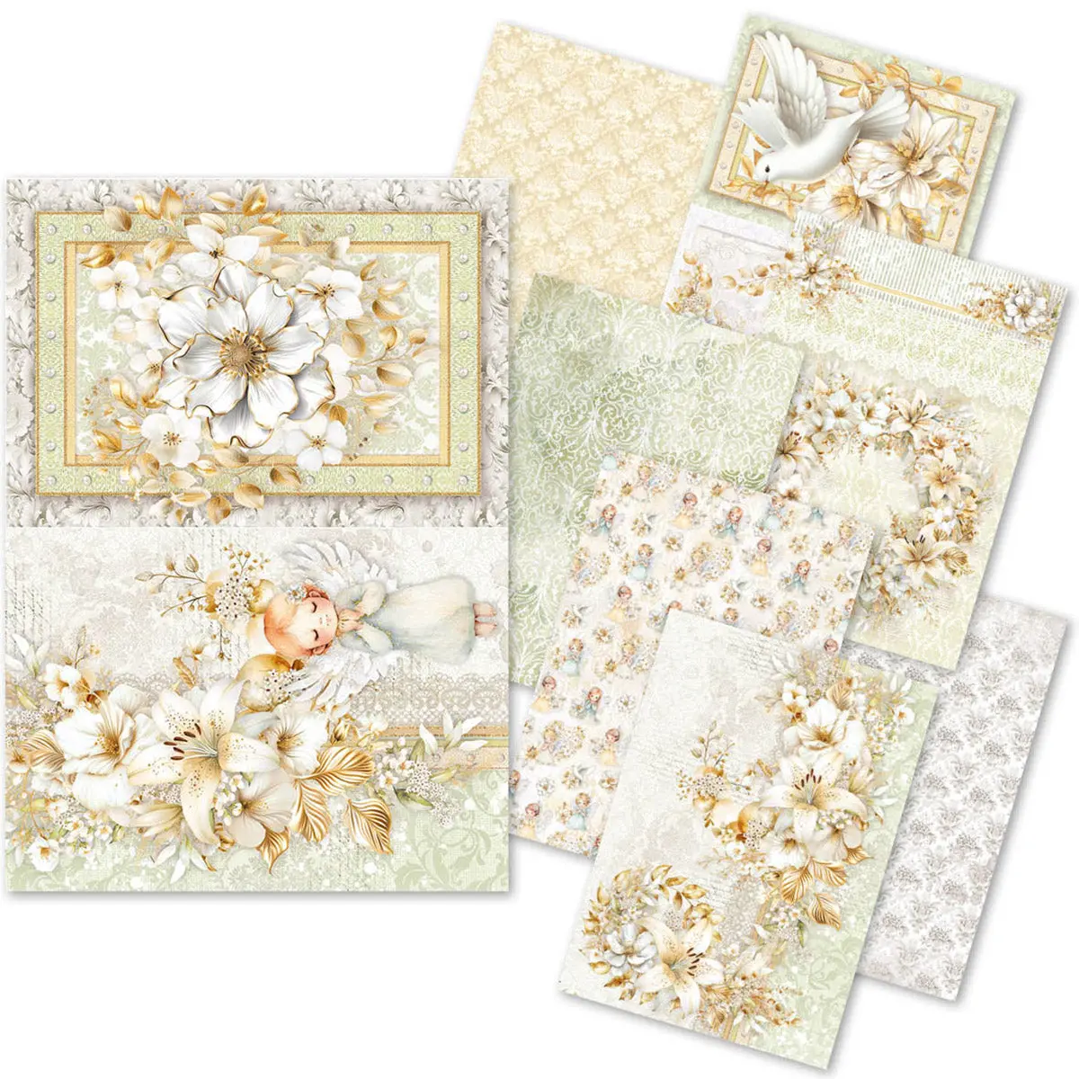 Rice Paper A5 Mixed 8/Pkg Blessing Day 1
