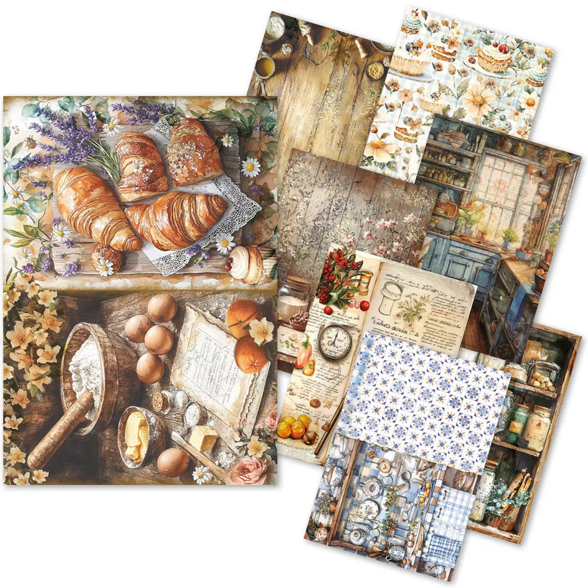 Rice Paper A5 Mixed 8/Pkg Cookbook 1